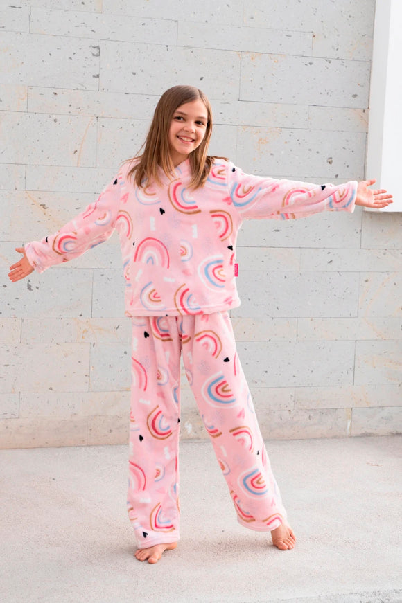 Pijama Supersoft Arcoiris Niños