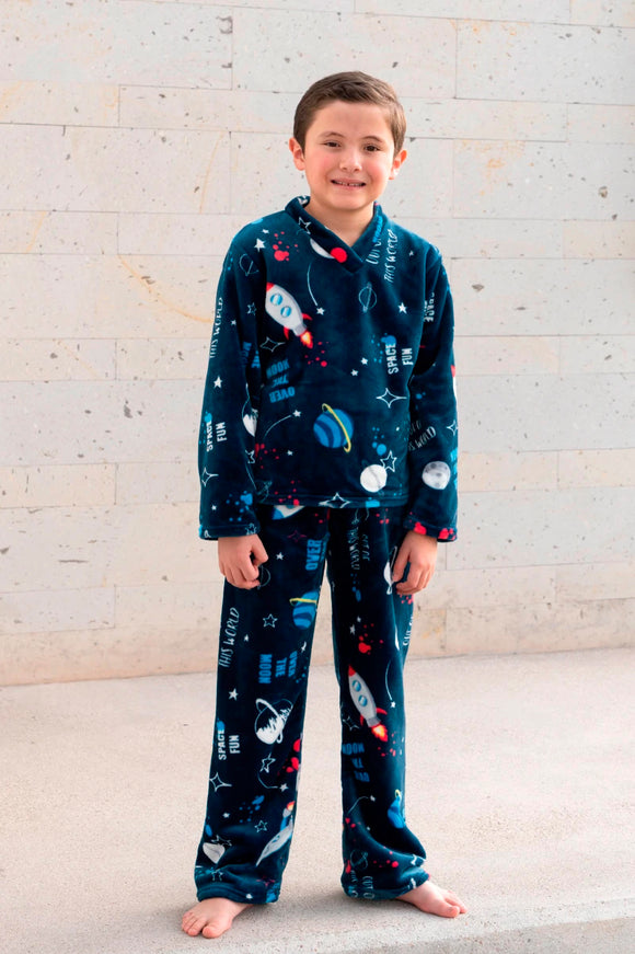 Pijama Supersoft Galaxy Niños