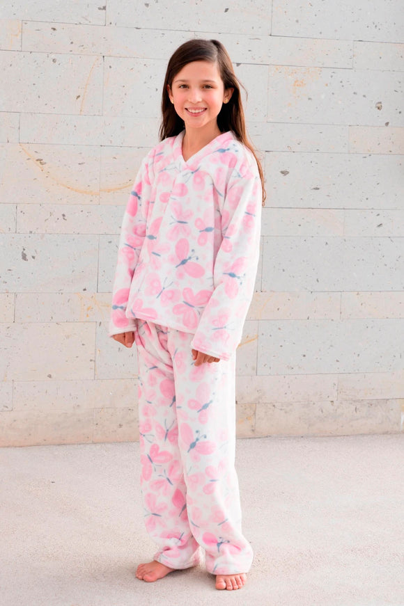 Pijama Supersoft Mariposas Niños