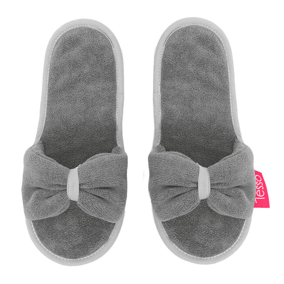 Pantuflas de baño ultrasuaves Gris